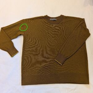 ICEBREAKER crew neck pullover M Cognac brown--SEE NOTES!